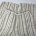 Faherty Monterey 100% Linen Elastic Waist Wide-Leg Natural Bombay Stripe Pants M