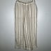 Faherty Monterey 100% Linen Elastic Waist Wide-Leg Natural Bombay Stripe Pants M