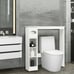 Storage Cabinet Bathroom Space White