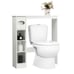 Storage Cabinet Bathroom Space White
