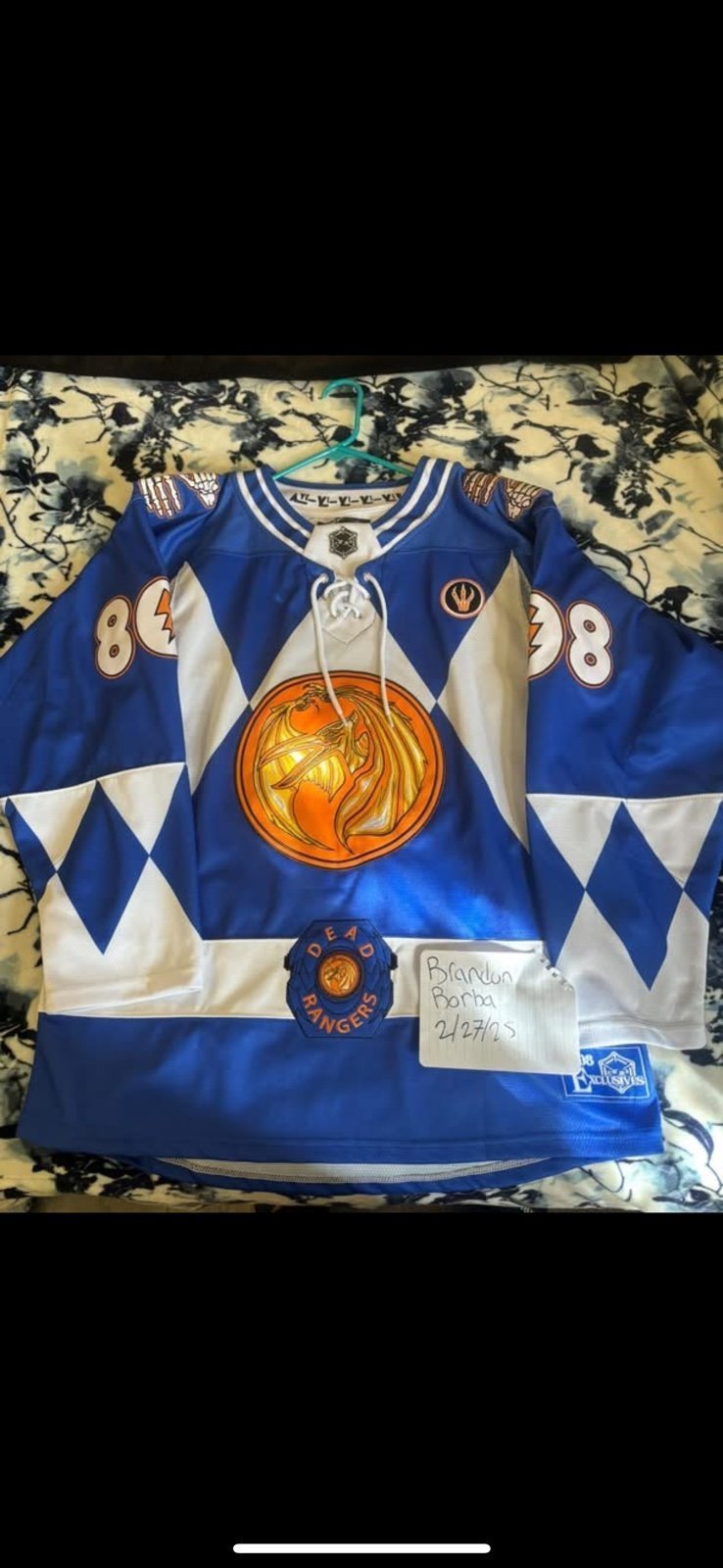 Elev808 Zeddead blue power ranger jersey