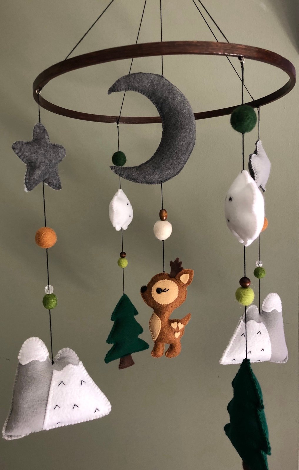 Woodland nursery mobile
