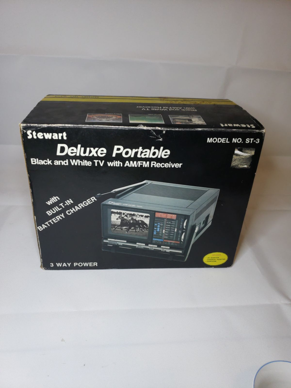 Vintage B&W portable TV