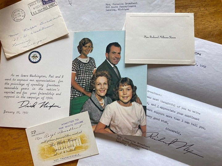 Lot of President Richard Nixon and Patricia Nixon Letters 1954-1962