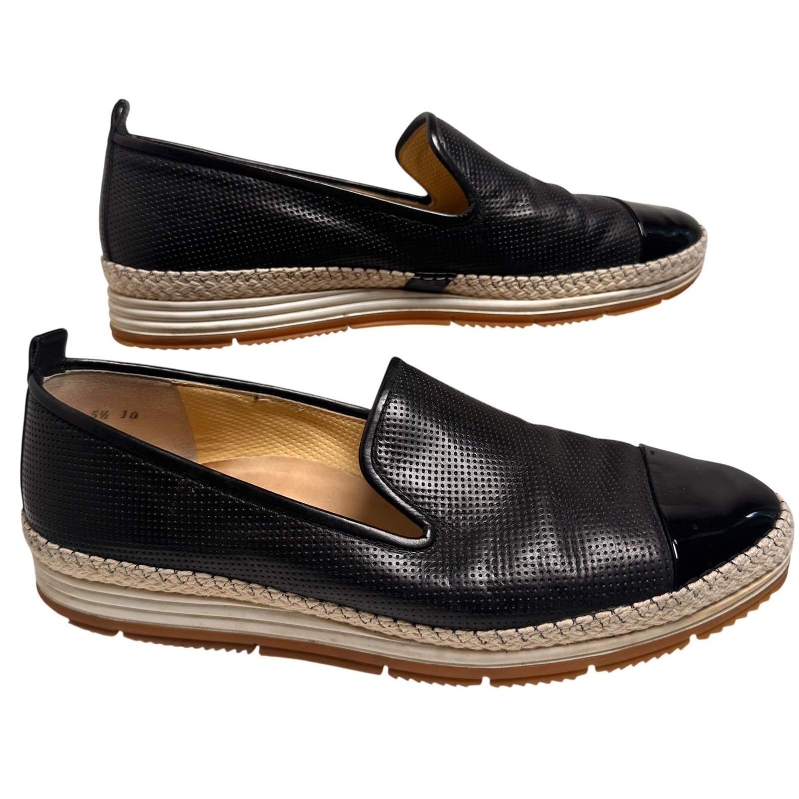 Paul Green Joaquin Espadrille Slip On Sneaker Loafer Perforated Women’s Sz 8