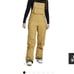 BNWT- Women’s Trew Gear Astoria ski or snowboard bibs - Honey Mustard - S