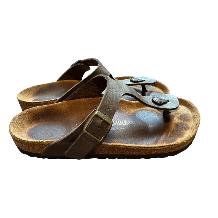Birkenstock Women's Size 40 9 / 9.5 Gizeh Footbed Sandals Copper Brown
