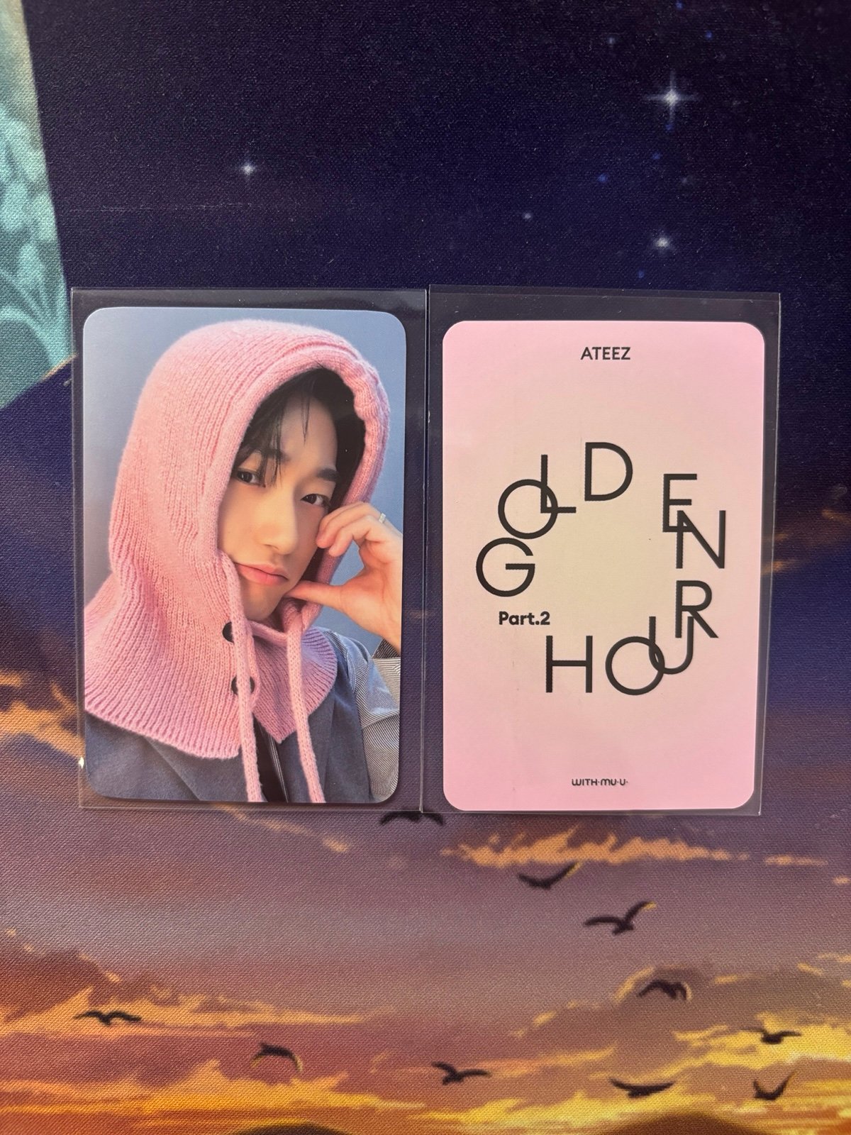 ATEEZ San Golden Hour Pt 2 Photocard - Withmuu LD + SEALED