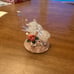 (2 Items) Vintage Spun Glass Ornament Elephants