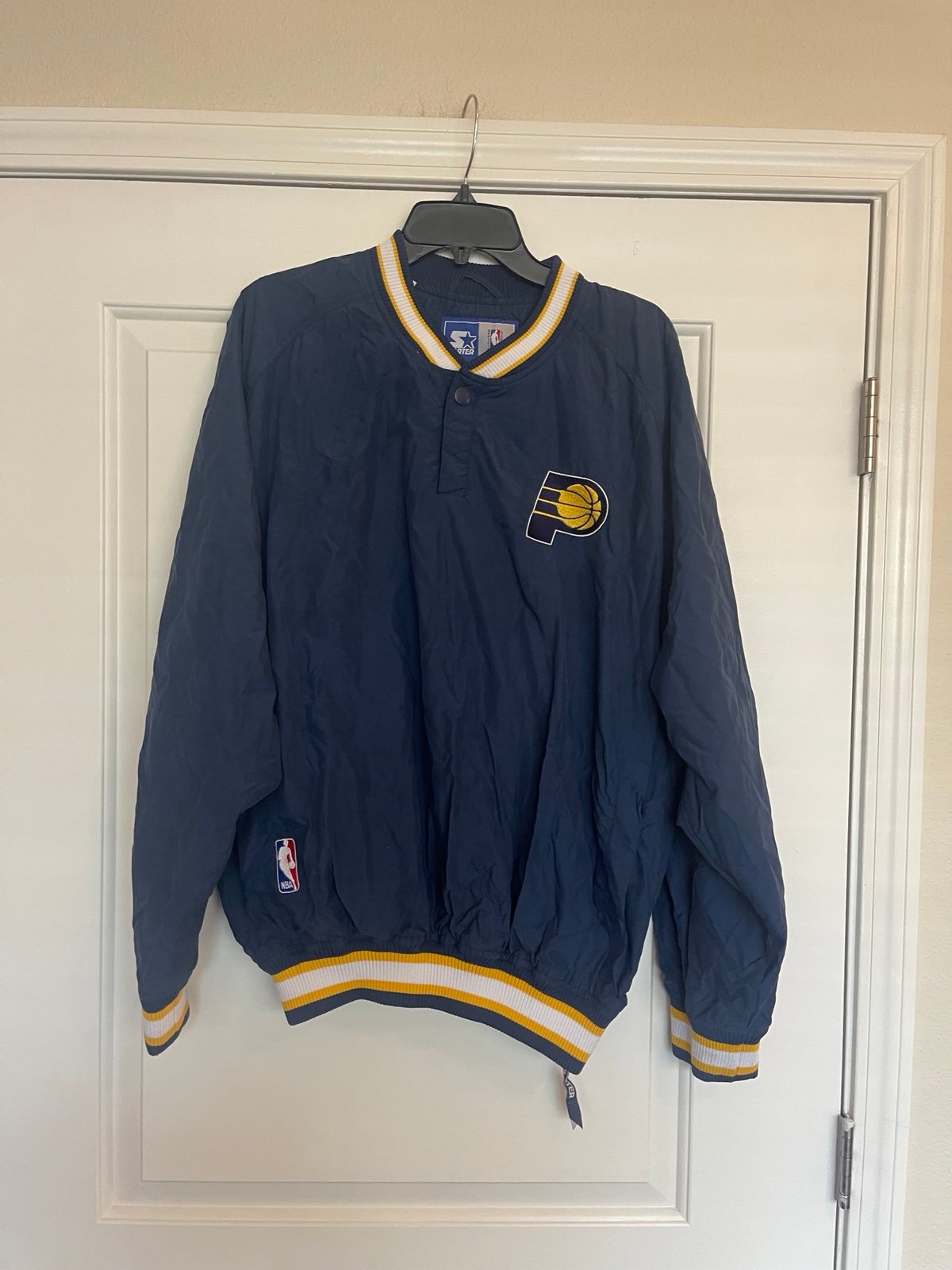 Vintage Starter Indiana Pacers Button Windbreaker Large