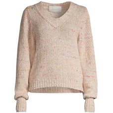 NWT Brochu Walker Andrain Saffron Multi V-Neck Sweater Size XS 488