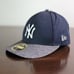 New Era MLB New York Yankees Authentic Hat 59Fifty Navy Gray Player Exclusive