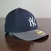 New Era MLB New York Yankees Authentic Hat 59Fifty Navy Gray Player Exclusive
