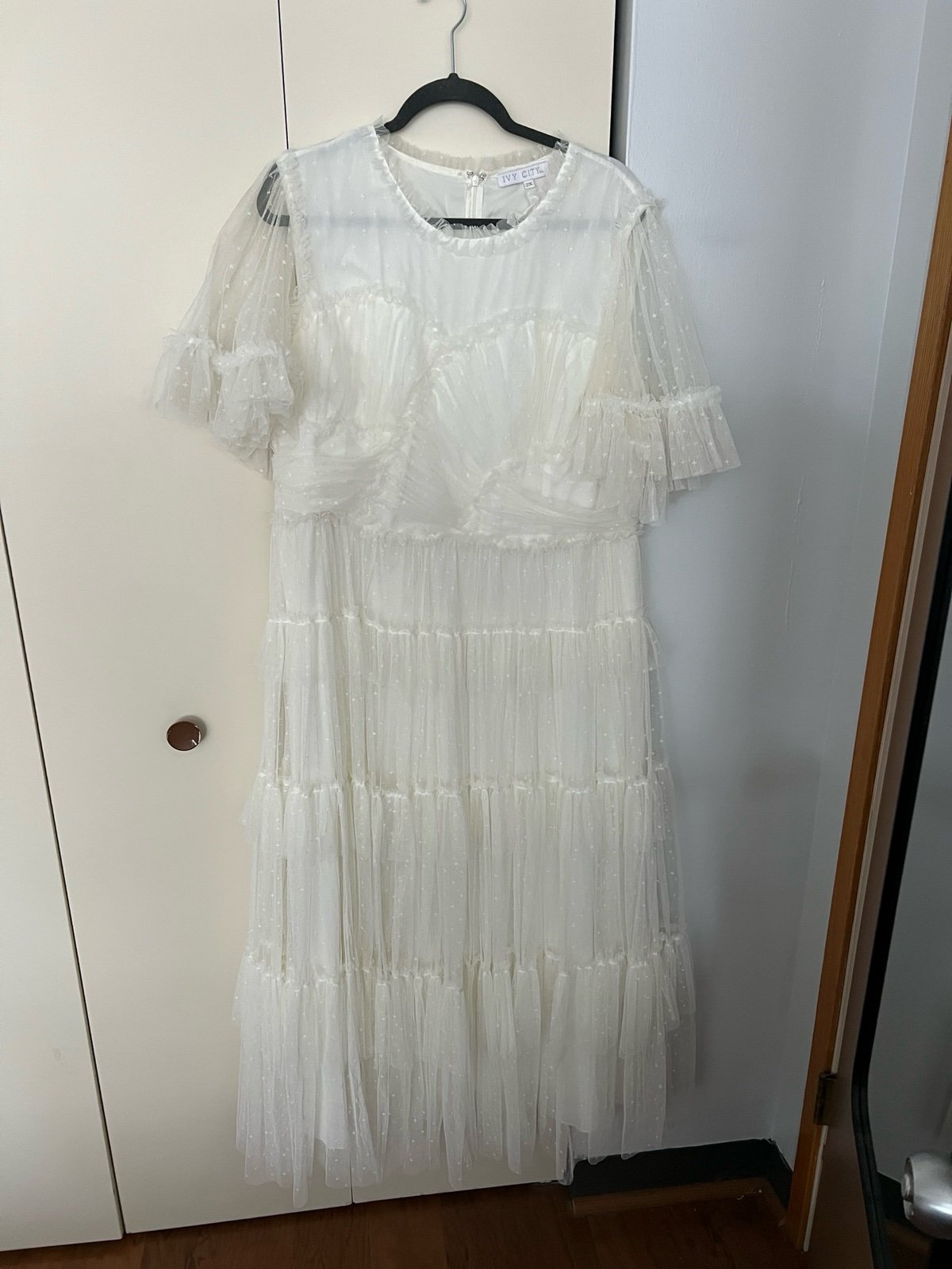 Ivy City Co Whimsical Dress in White