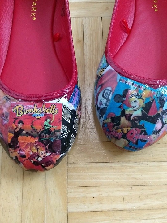 Womens Flats Shoes Harley Quinn Dc Comic Bombshell Shoe Sz8