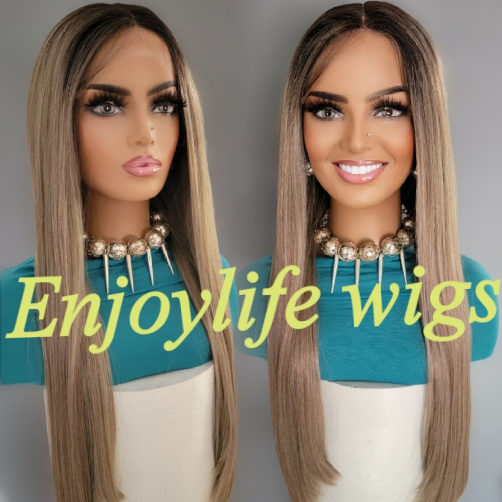 human hair Ash blonde HD lace front wig