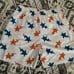 Eric Emanuel x Bape shorts white/teal/orange - size L