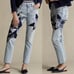 NEW Polo Ralph Lauren The Avery Boyfriend Kipton Wash Patchwork Star Print Jeans