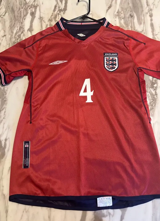 World Cup 2002 World Cup England #4 Gerrad Jersey S