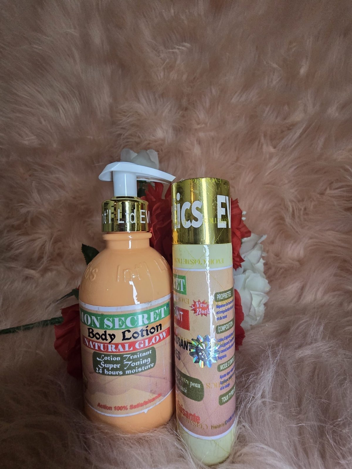 X 2 Authentic mom secret body milk lotion and serum. New bottle