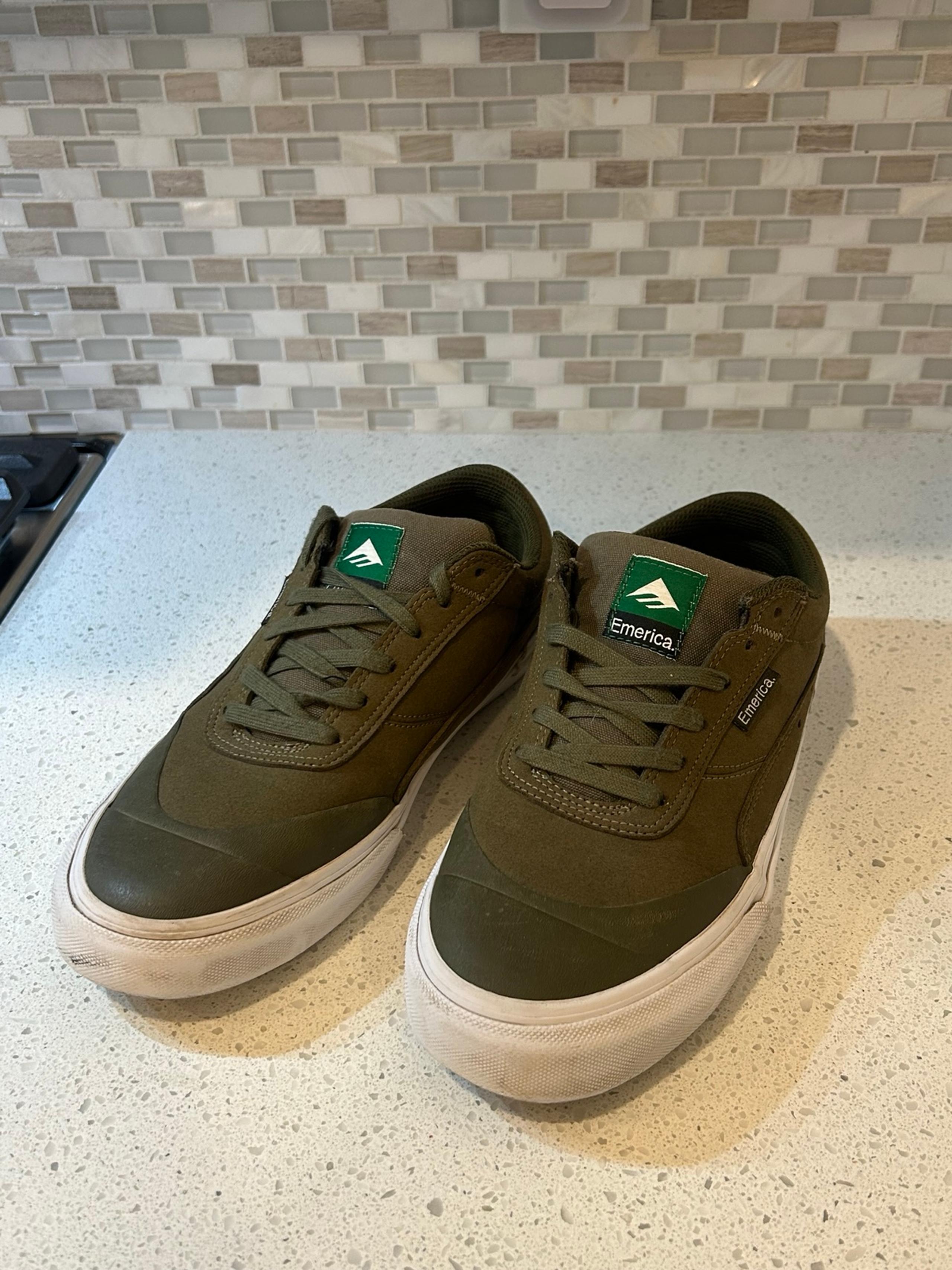 Emerica Skateboard Shoes Vulcano Olive Mens
