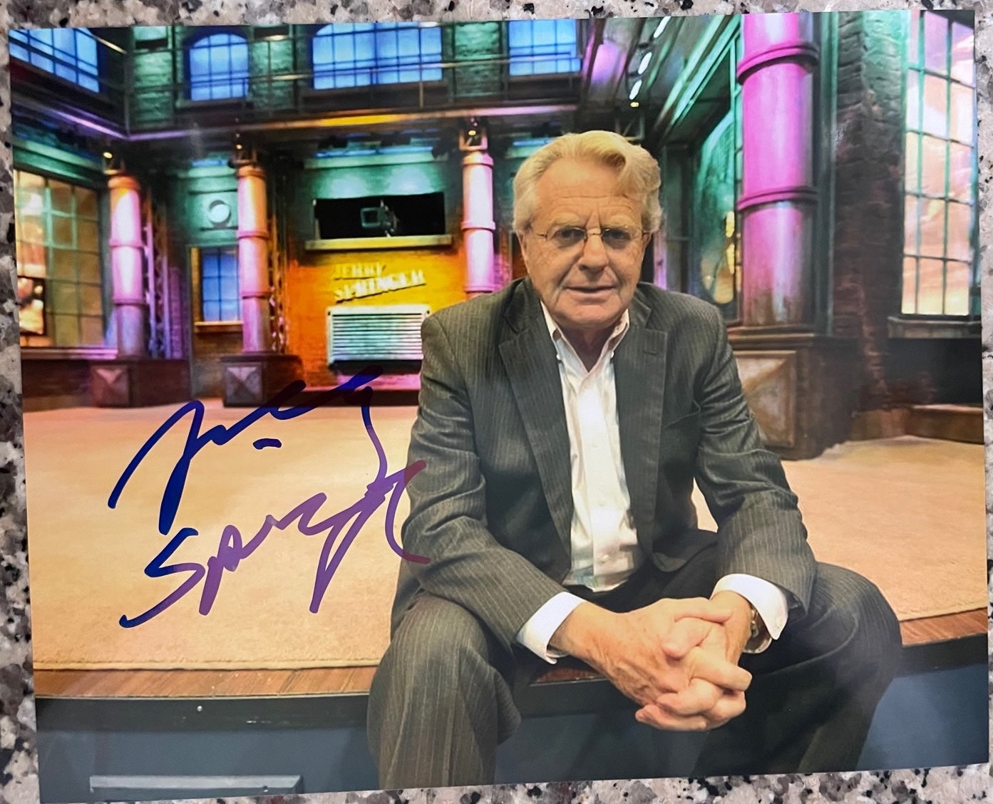 JERRY SPRINGER SIGNED AUTOGRAPHED 8x10 PHOTO ( EXACT PROOF)