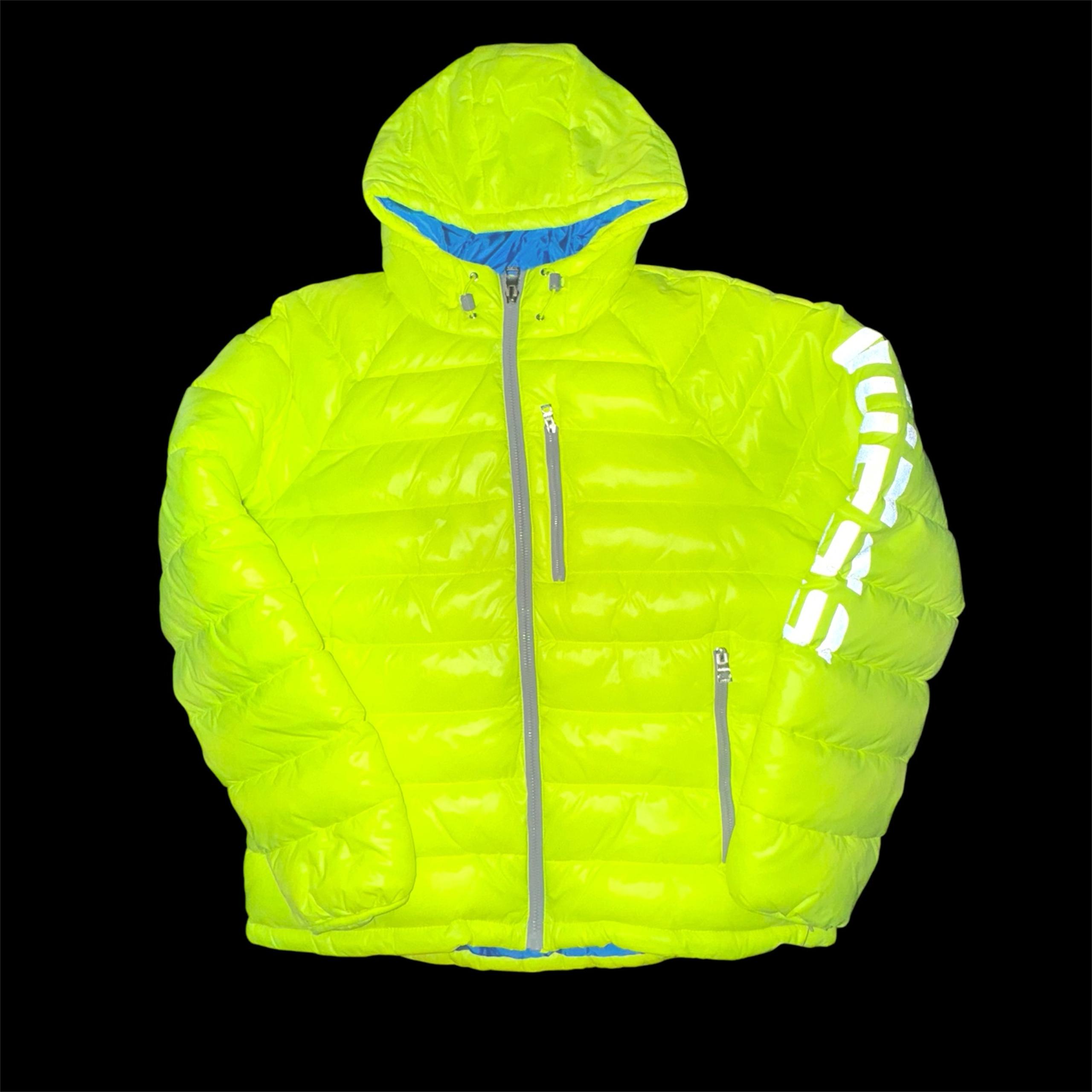 Guess puffer hooded jacket NWT