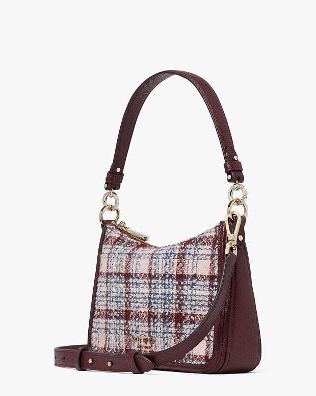 NWT Kate Spade Hudson Tweed Medium Convertible Crossbody