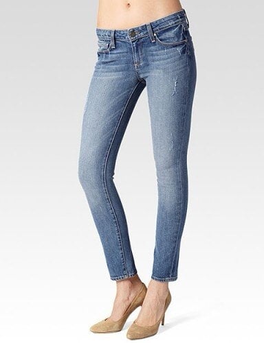 Paige Denim Skyline Ankle Peg Petite blue jeans Size 27