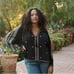 NWT Doen Valadon black embroidered top