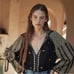 NWT Doen Valadon black embroidered top