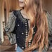 NWT Doen Valadon black embroidered top