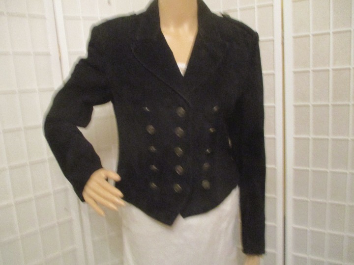 Etosha vintage short suede military style Jacket