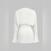 Pleated Bell Sleeve V-Neck Mini Dress