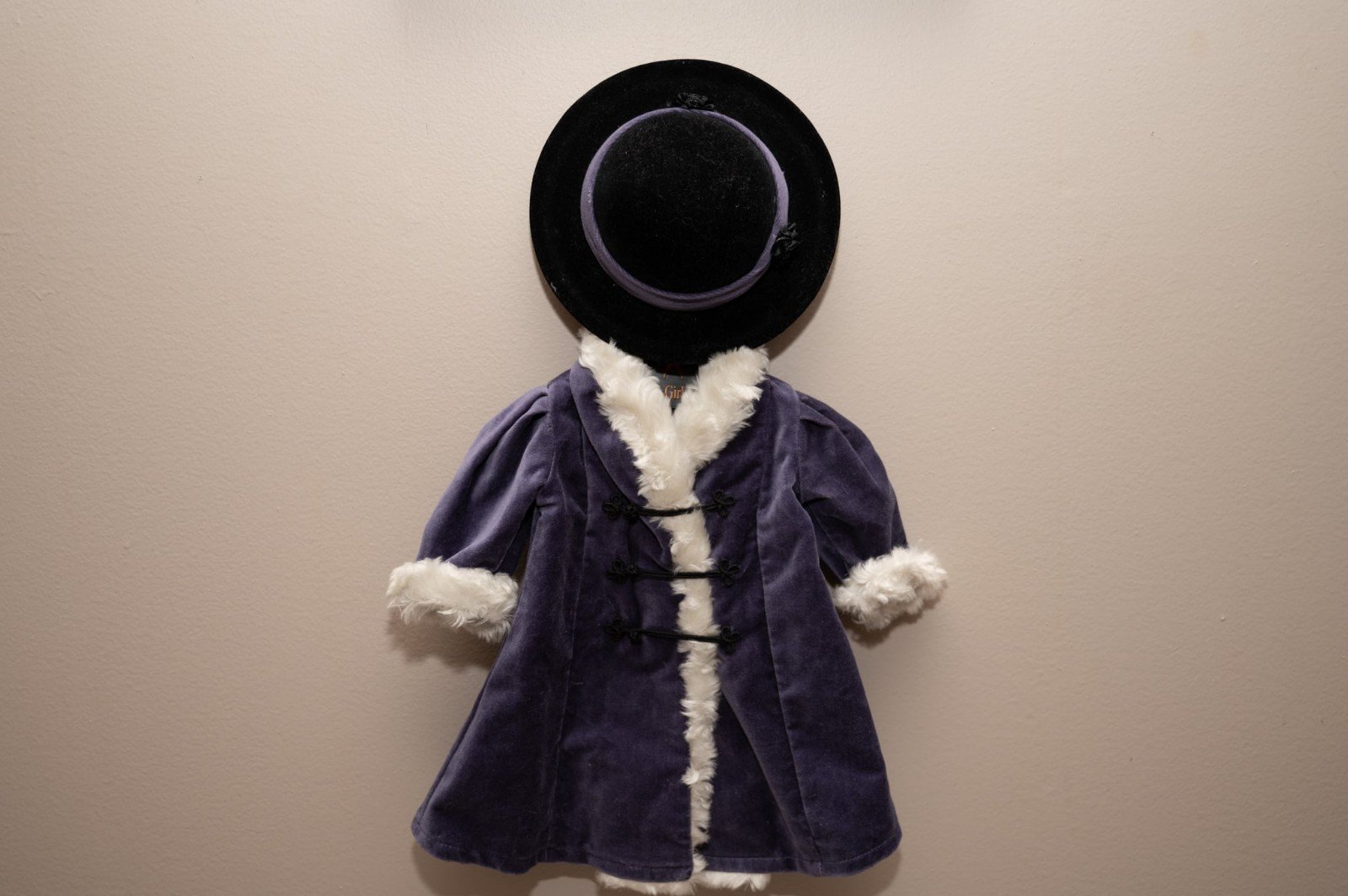 Samantha Parkington American Girl Velveteen Purple Coat and Hat