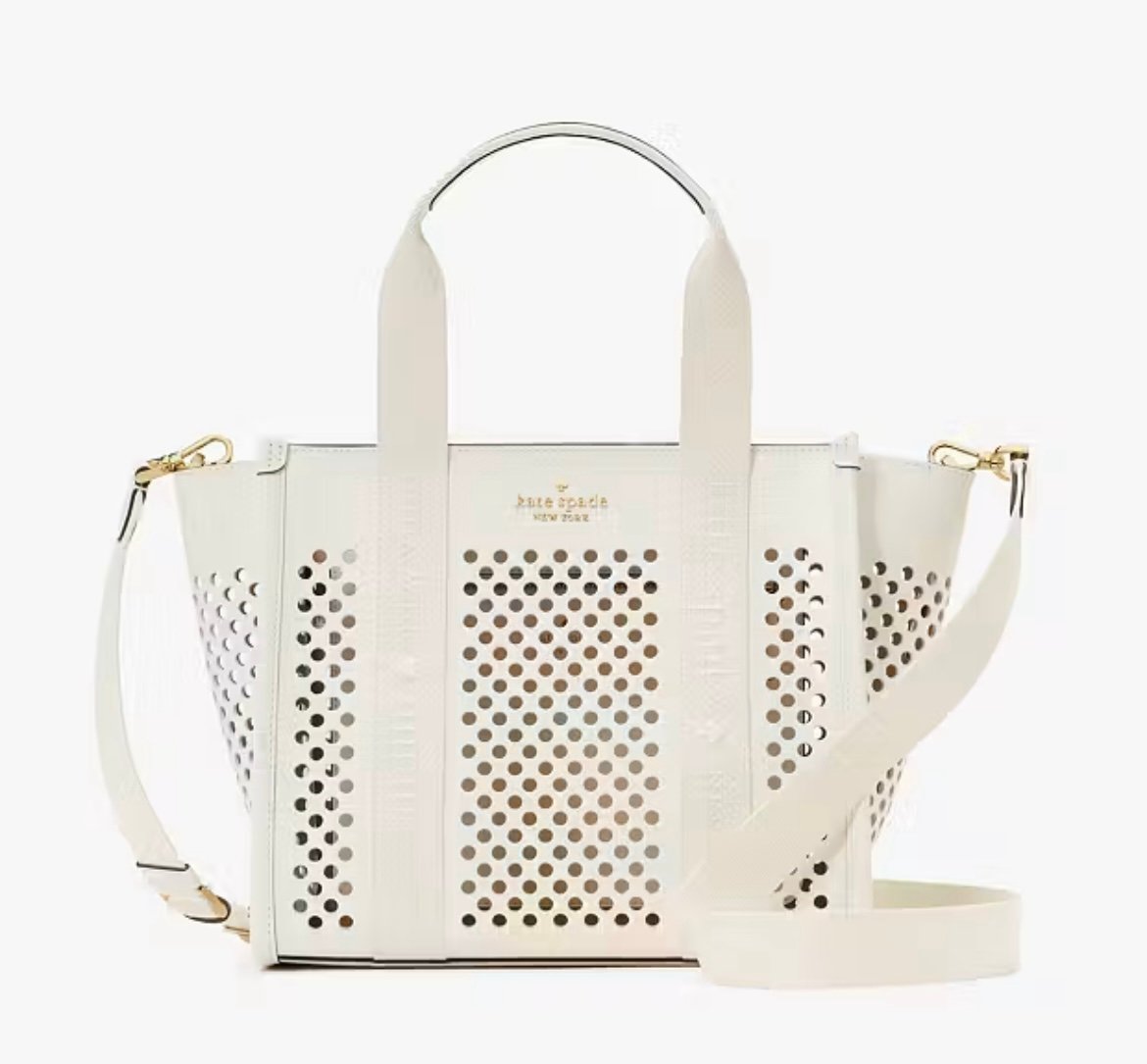 【Kate Spade】Kip Perforated Leather Small Tote ◆国内発送◆ Kip Perforated Leather Small Tote | Kate Spade Outlet