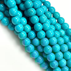 10 Strands Lot of 6mm Turquoise Beads For DIY Jewelry Making Findings