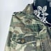 New Look camo hooded full zip anorak jacket size large