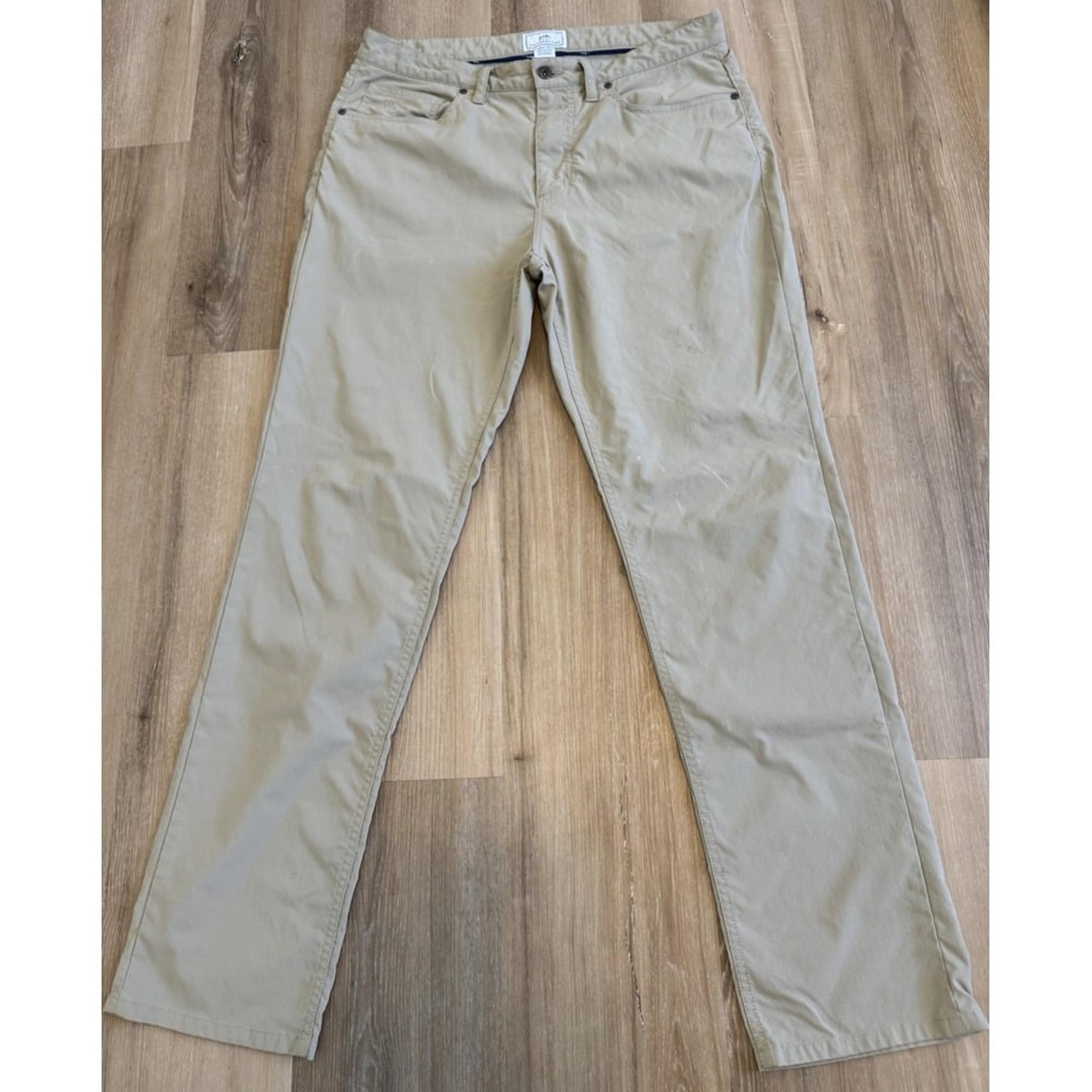 Southern Tide Mens Performance Golf Chino Pants Beige Nylon Spandex 34x32 Read