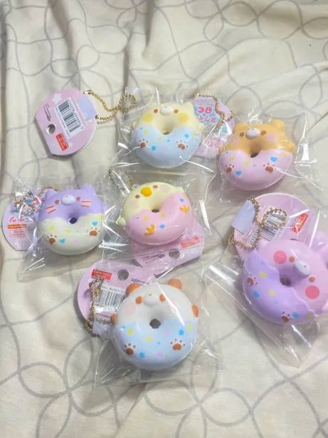 japanese donut squishy set