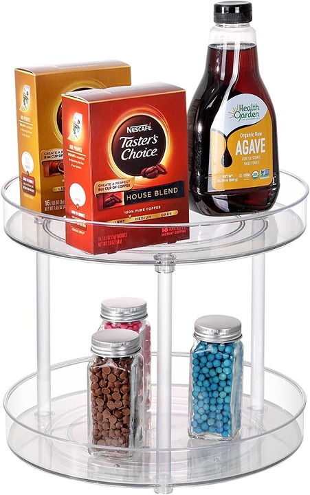 Spice Rack Cabinet Organizer, Lazy Susan Turntable Organizer for Cabinets