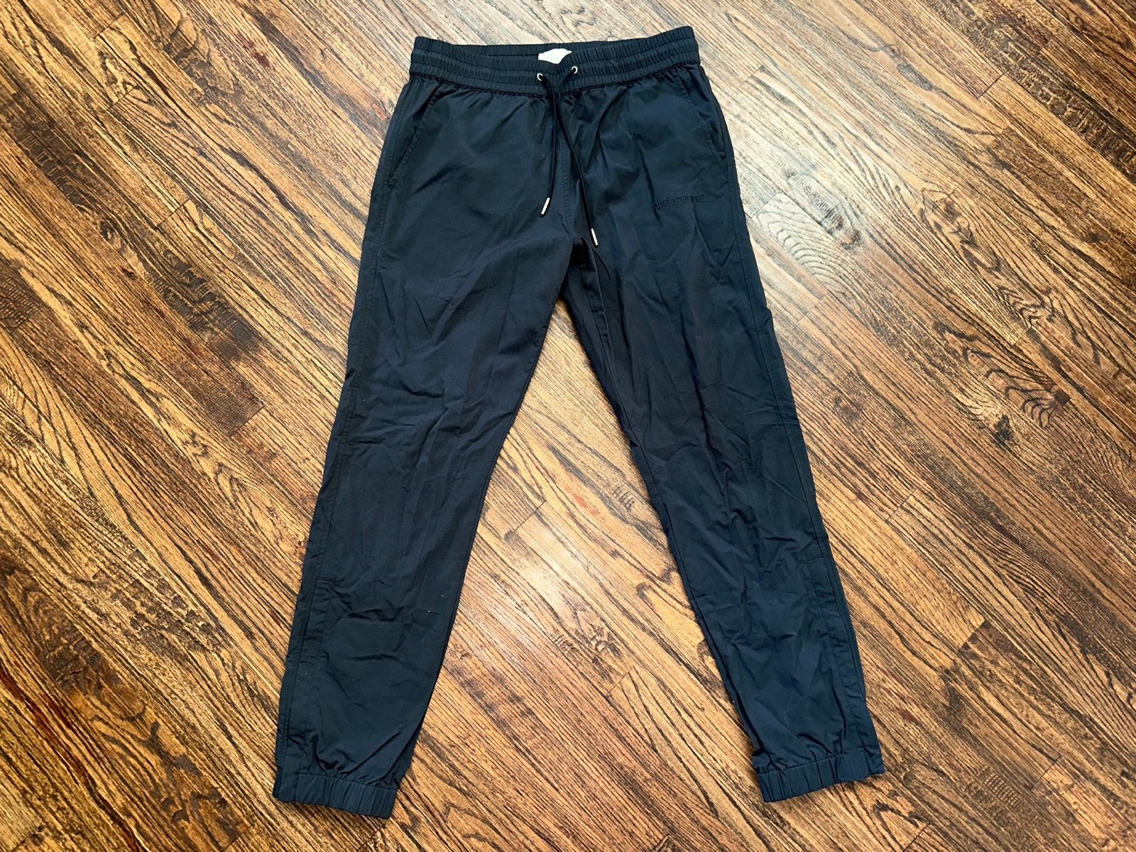 Aime Leon Dore Black Nylon Athletic Track Pants