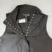Liv by Habitat Large Black Chelsea Vest Sleeveless Micro Button Outerwear NWT