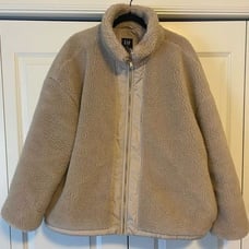 GAP Fully lined oversized Sherpa zip up lightweight jacket size xxl