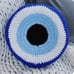 Evil eye crochet pillow handmade magic