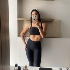 Alo Brown High Waist Airlift Corset Leggings