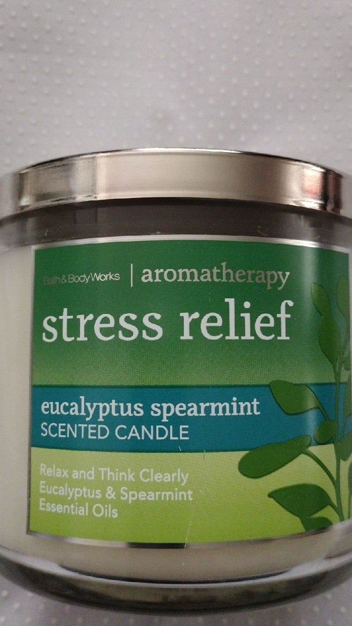 Aromatherapy Stress Relief Eucalyptus Spearmint Candle
