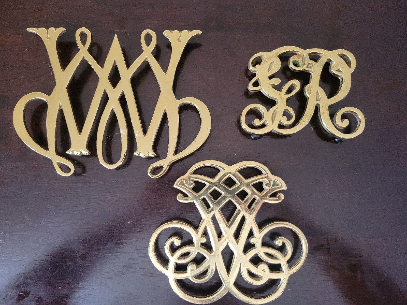 Vintage Brass Trivet Lot