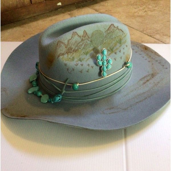 NEW! Wyeth Ruxpinsrags Desert Blues cowboy hat