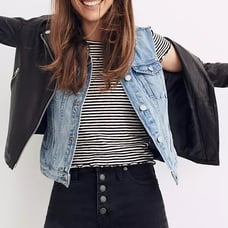 Madewell High-Rise Denim Boyshorts: Butt